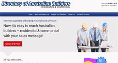 Desktop Screenshot of buildersdirectory.com.au