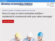 Tablet Screenshot of buildersdirectory.com.au